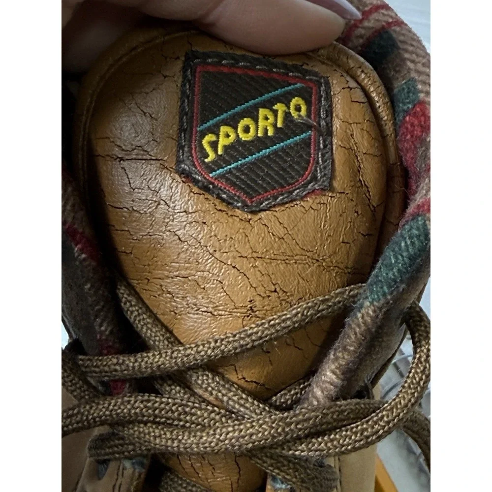 Sporto Insulated Duck Boots Women's 8 Tan Brown‎ Leather Rubber Winter